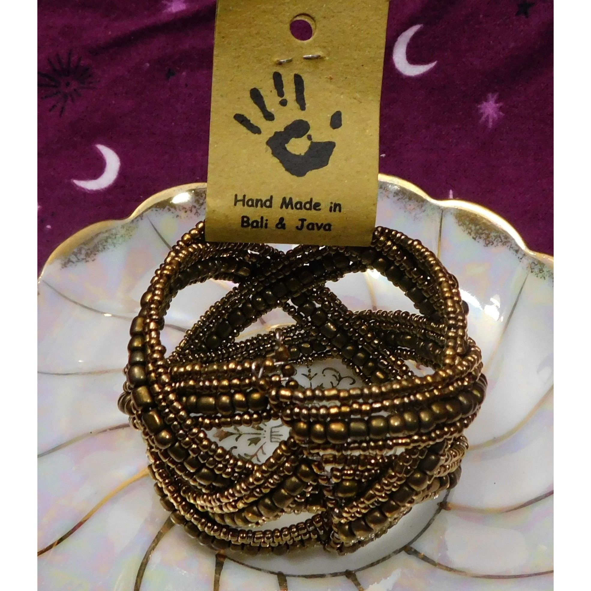 Other Archipelago Handmade Gold Beaded Cuff Bracelet Size ONE SIZE - 5 Thumbnail