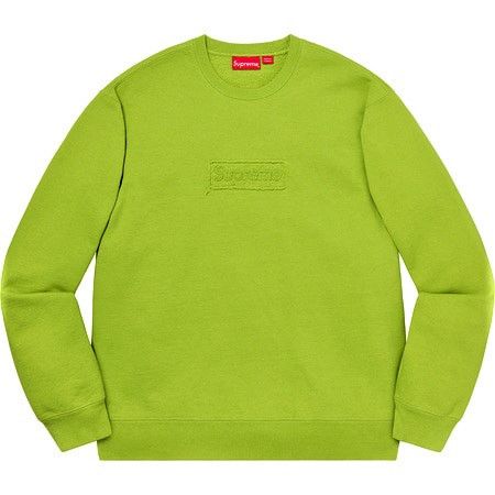 Supreme Lime Cutout Box Logo Neon Green BOGO Sweater Grailed