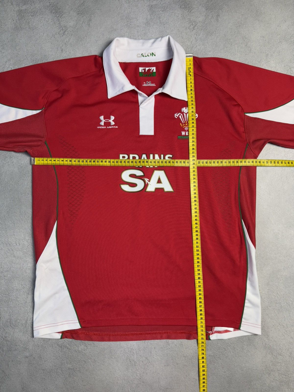 Under Armour WRU Cymru Wales 2008 2009 Home Rugby Jersey Under Armour Size US XL / EU 56 / 4 - 11 Thumbnail