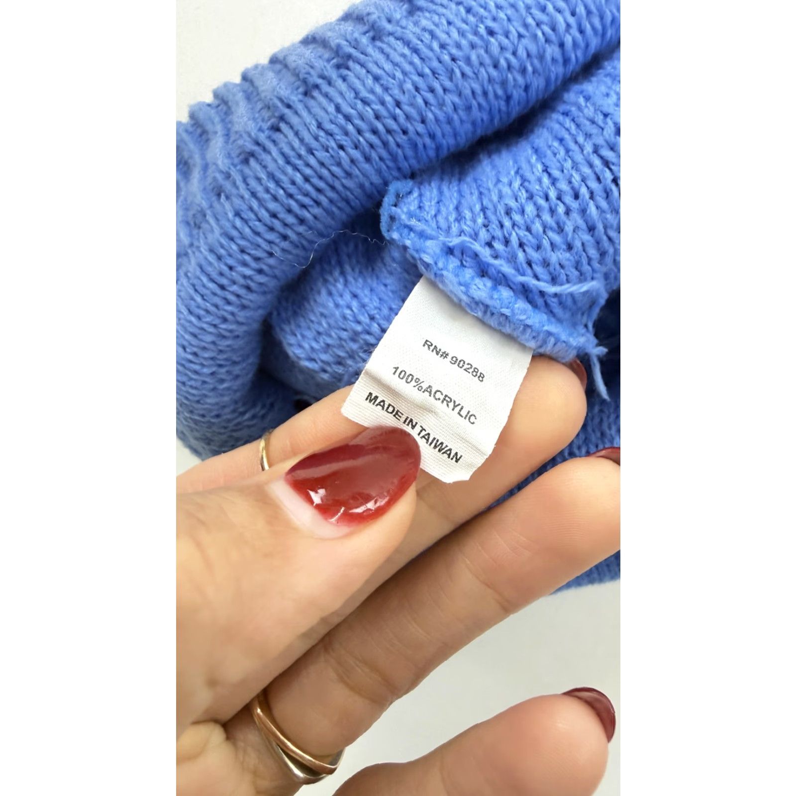 Adidas Adidas Beanie Hat Adult One Size Blue Knit Pom Pom Winter Acrylic Warm Cuff Size ONE SIZE - 3 Thumbnail