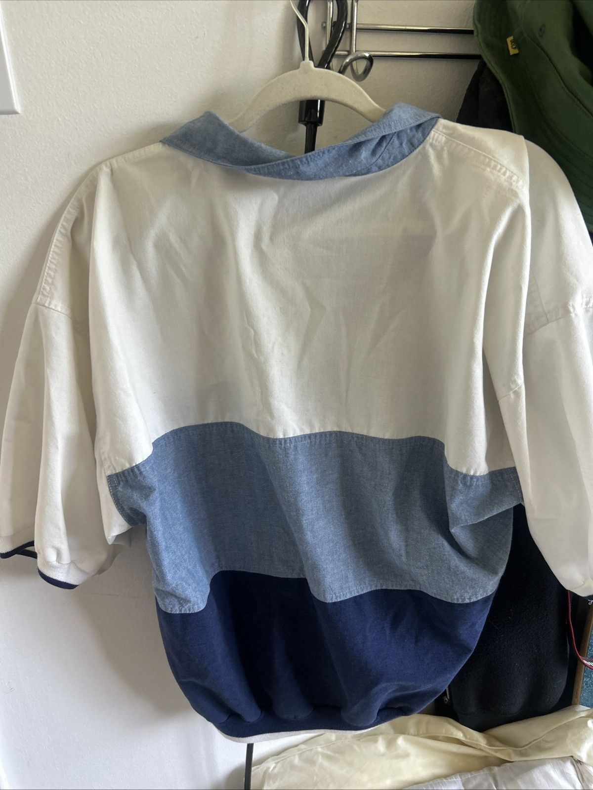 Pierre Cardin Pierre Cardin Polo Button up, Blue/White, Short sleeve Size US M / EU 48-50 / 2 - 2 Thumbnail