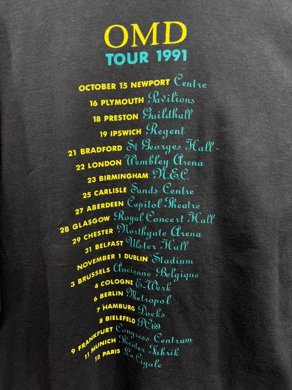 Band Tees 90’s OMD Sugar Tax Tour T Shirt Single Stitch 1991 Vintage Size US XL / EU 56 / 4 - 14 Thumbnail