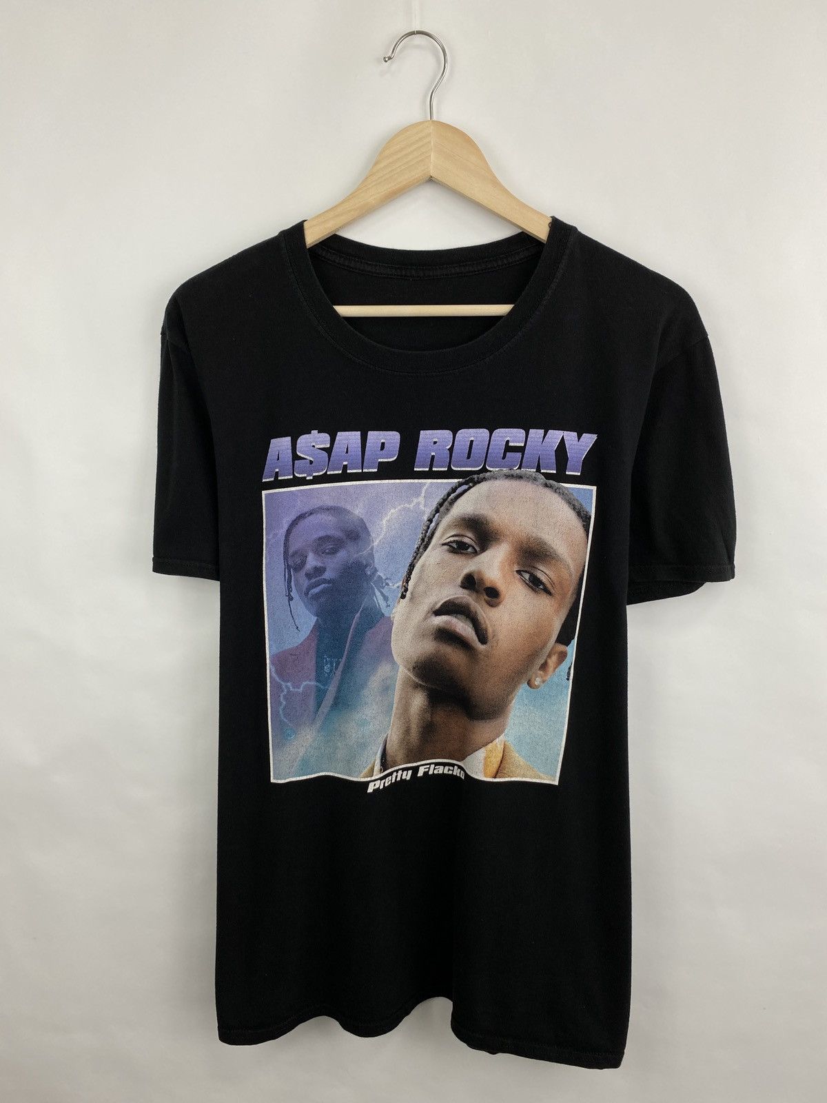 A$AP Rocky 🇺🇸 Y2K ASAP Rocky Pretty Flacko Rap T-Shirt Rare Retro Hype Size US M / EU 48-50 / 2 - 3 Thumbnail