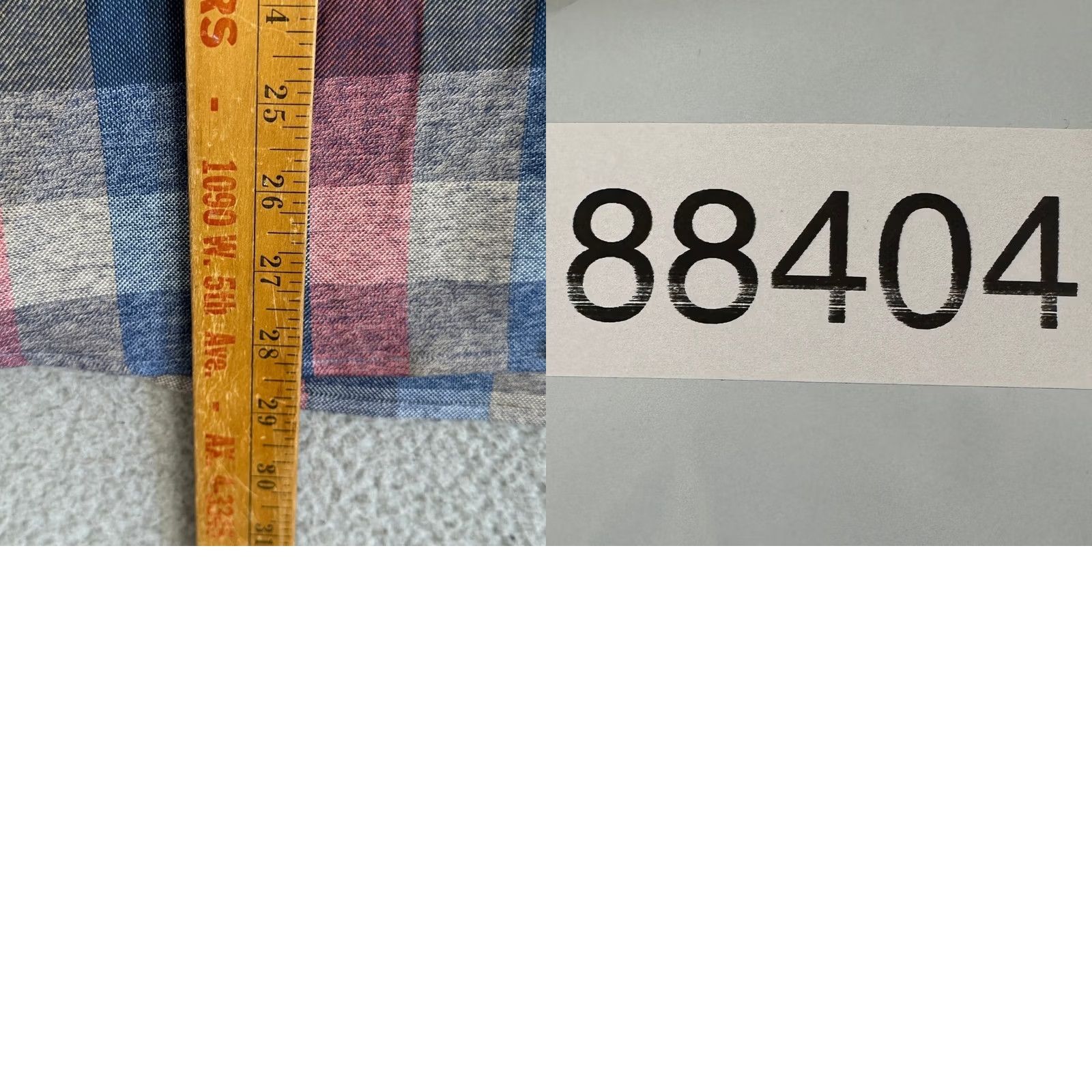 Vintage VINTAGE Hammer Made Shirt Mens L Blue Red Check Button-Down Slim Pattern: Check, Plaid Mens Clothing, Office, Business Casual, Travel Size 42R - 8 Thumbnail
