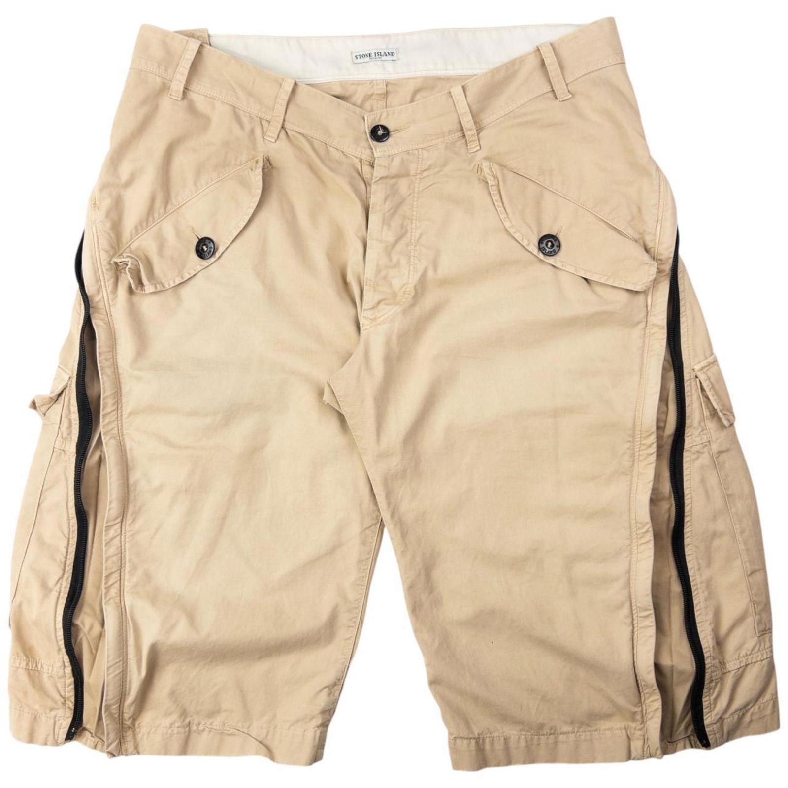Stone Island Vintage Stone Island Zip Extension Cargo Shorts Size W35 Size US 35 - 2 Thumbnail