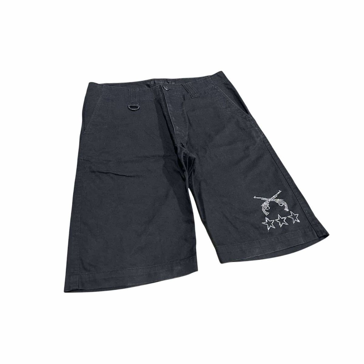 Hysteric Glamour × If Six Was Nine × Japanese Brand 🔥Sick Y2K Roar Guns Shorts Swarovski Stars Japanese Punk Size US 33 - 2 Thumbnail