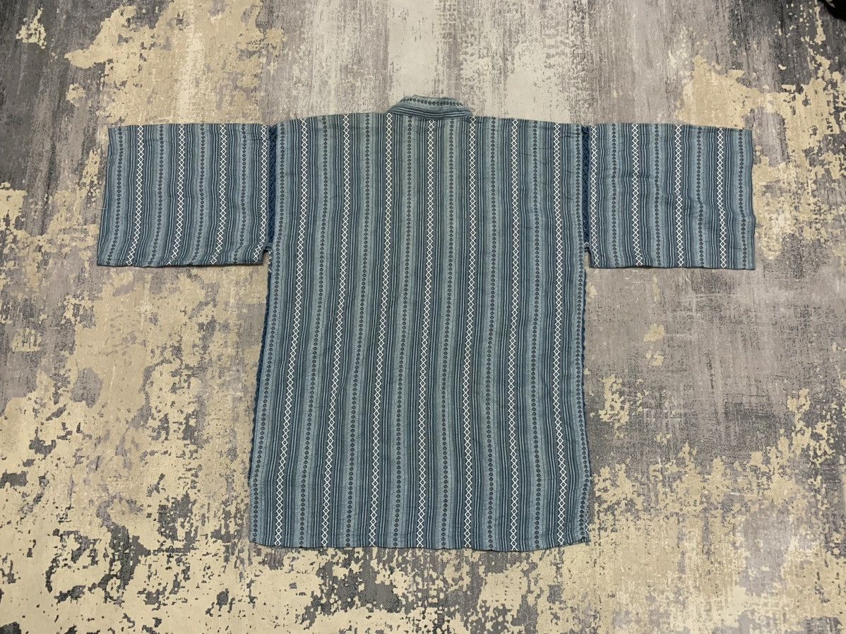 Vintage Japanese Kimono Vertical Stripe Design