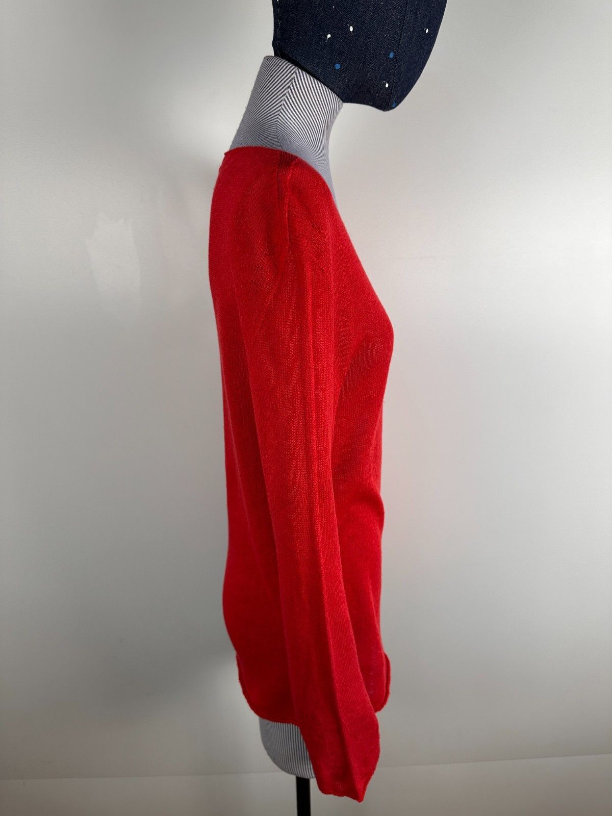 Massimo Dutti Massimo Dutti Linen Knited Long Sleeve Womens Red Size M Size M / US 6-8 / IT 42-44 - 6 Thumbnail