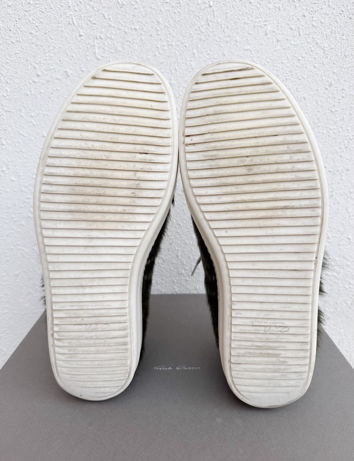 Rick Owens Rick Owens DRKSHDW x Converse Green Horse Hair Show Edition Size US 11 / EU 44 - 7 Thumbnail
