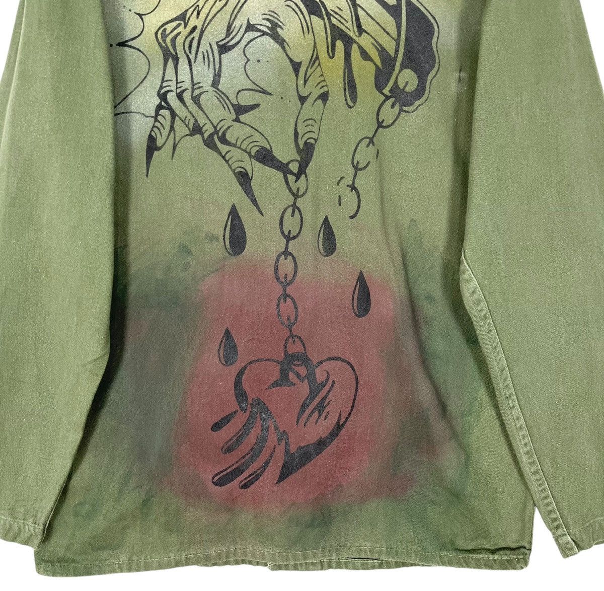 Vintage Vintage 50’s Korean War US Army Jacket With DIY Painting Size US M / EU 48-50 / 2 - 10 Thumbnail