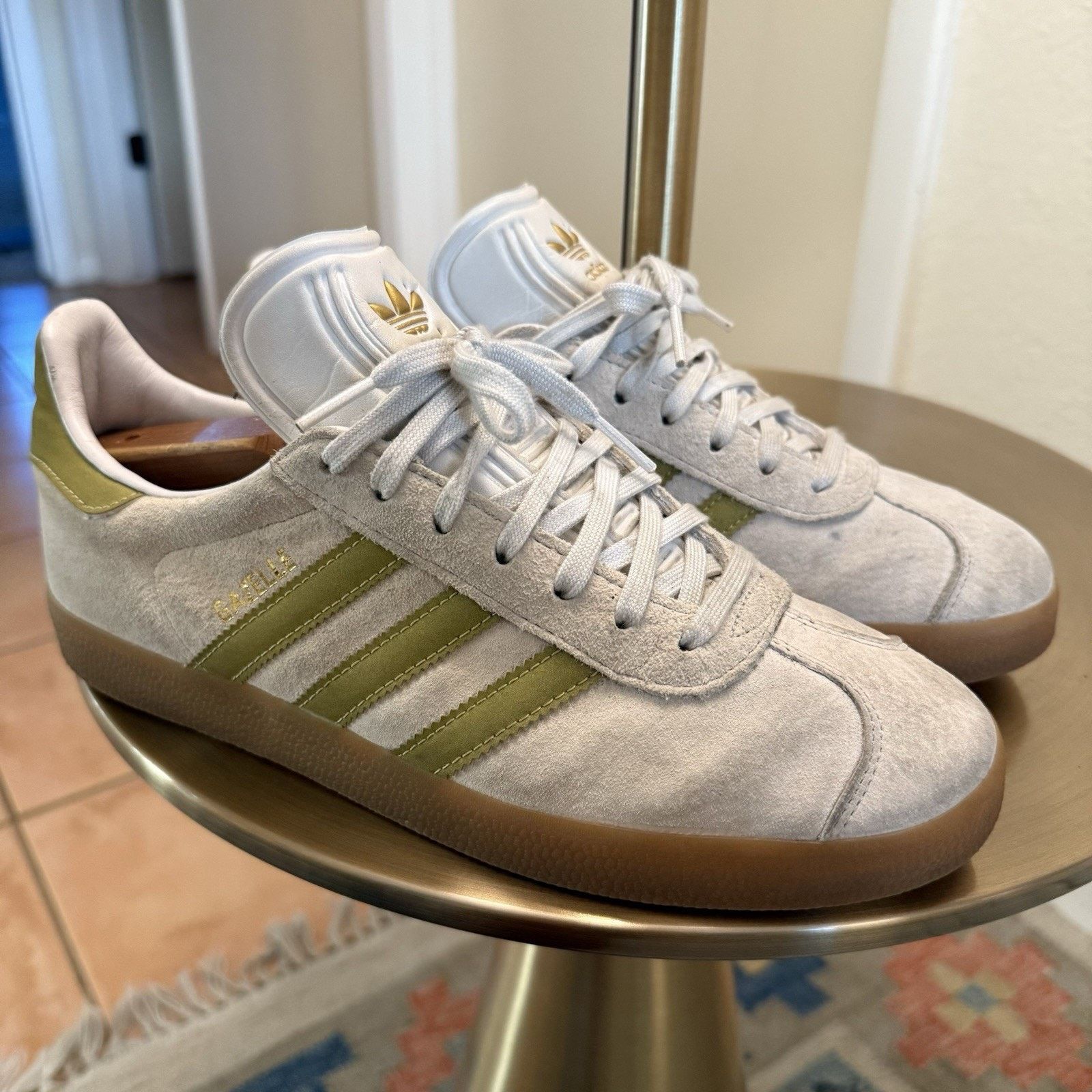 adidas gazelle silver green womens Adidas x Gucci Gazelle Green US8 – Curated by Charbel main image 1