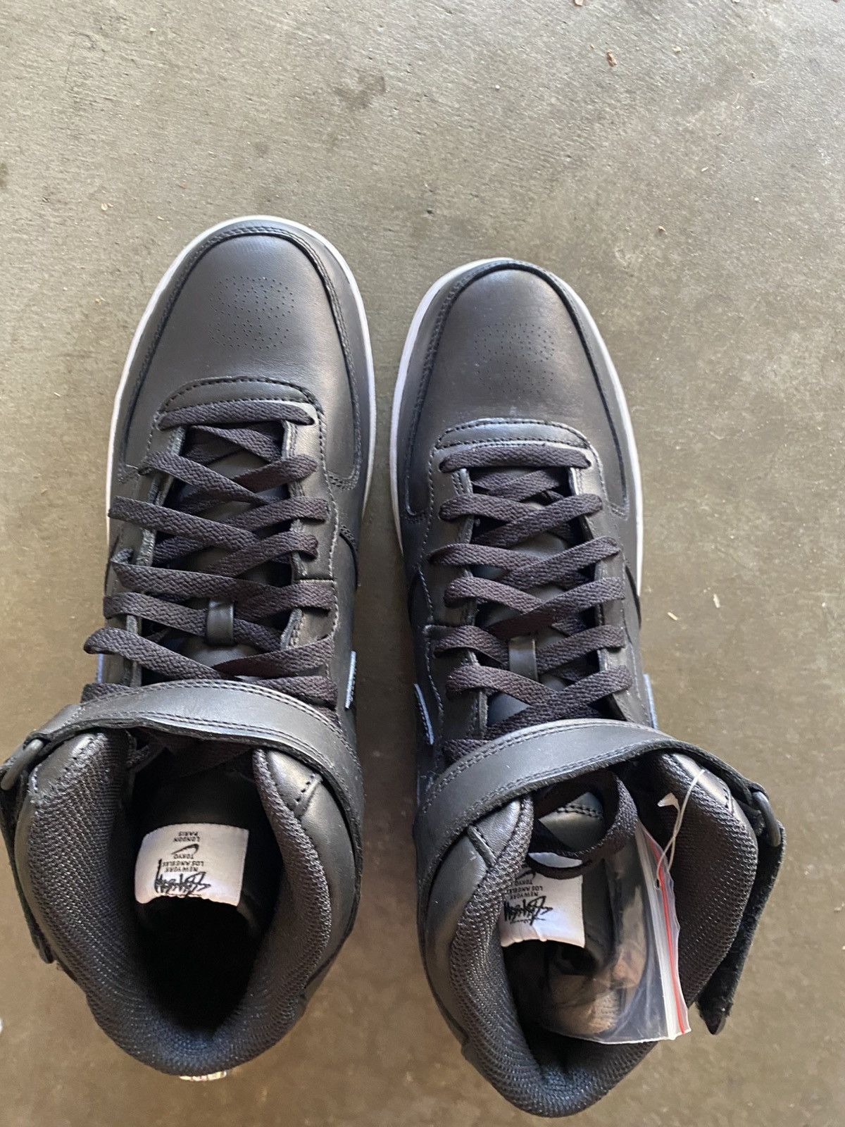 Nike × Stussy Stussy Nike Air Force 1 Mid Black Size US 12 / EU 45 - 3 Thumbnail