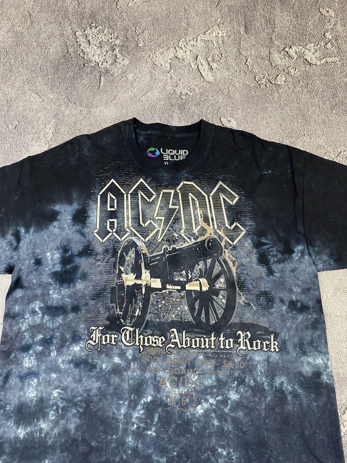 Band Tees × Liquid Blue × Vintage VTG 00s AC / DC Liquid Blue Rock T-Shirt Gothic Style Size US XL / EU 56 / 4 - 3 Thumbnail