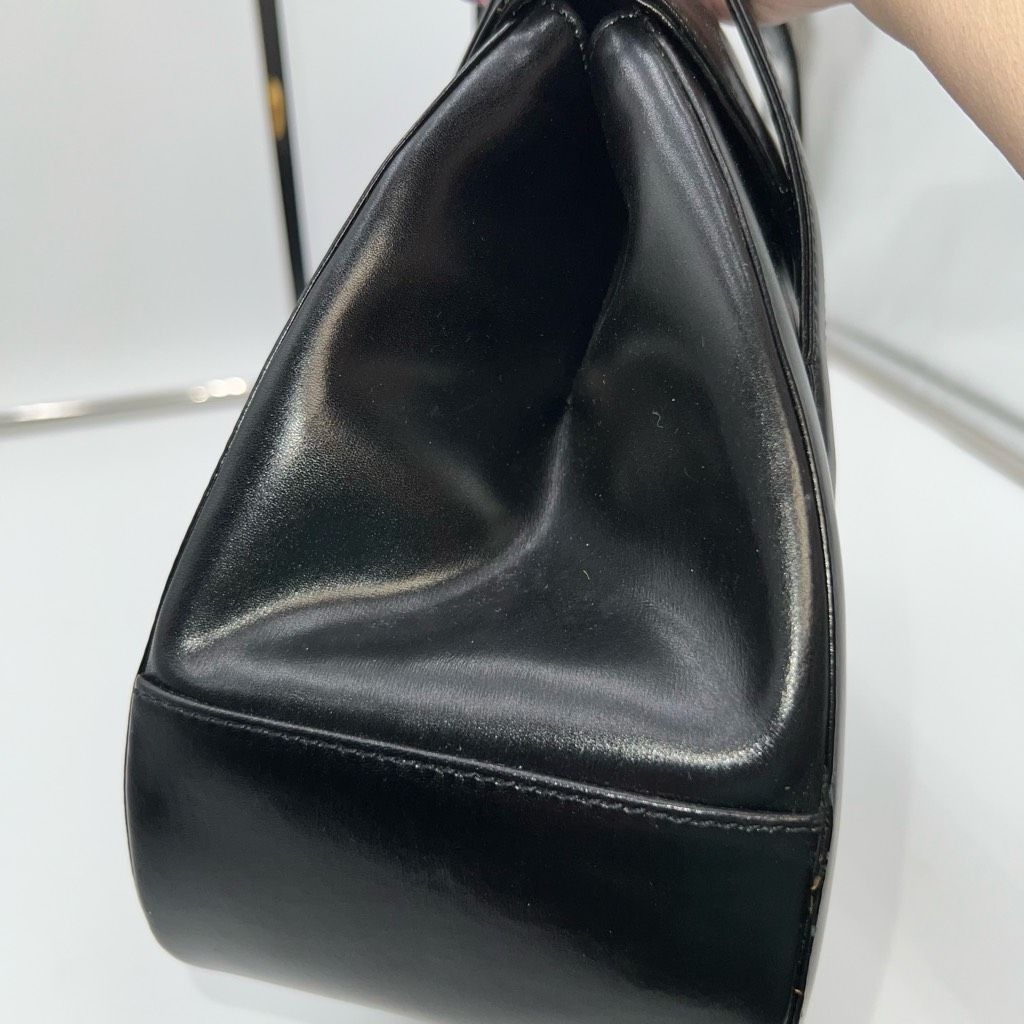 Bally Bally Vintage Structured Lambskin Bag with Brushed Gold Turn Lock Closure Size ONE SIZE - 5 Thumbnail