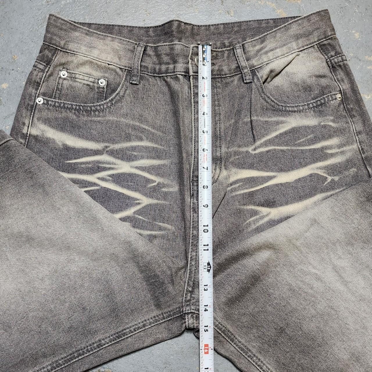 Japanese Brand Grey Ripped Baggy Faded Denim Size US 32 / EU 48 - 8 Thumbnail