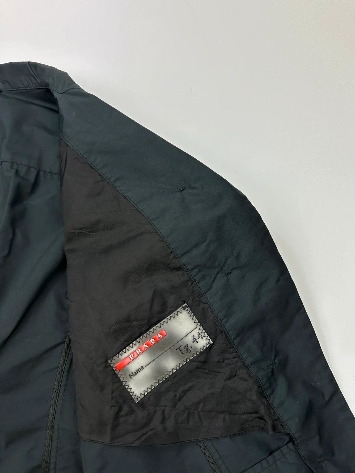 Prada Prada Sport SS2007 Black Cropped Nylon Blazer Jacket Size M / US 6-8 / IT 42-44 - 12 Thumbnail