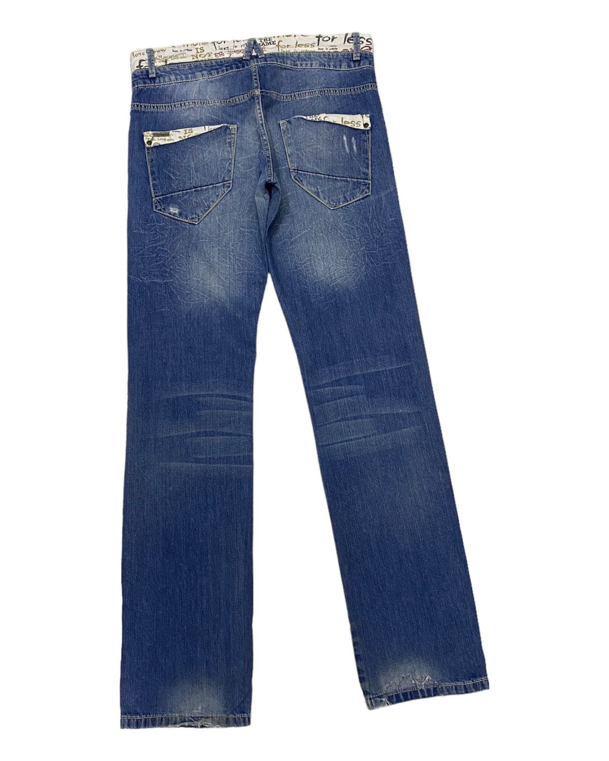 If Six Was Nine 🔥DESIGUAL DOUBLE WAIST DISTRESS DENIM JEANS PPFM STYLE Size US 33 - 3 Thumbnail