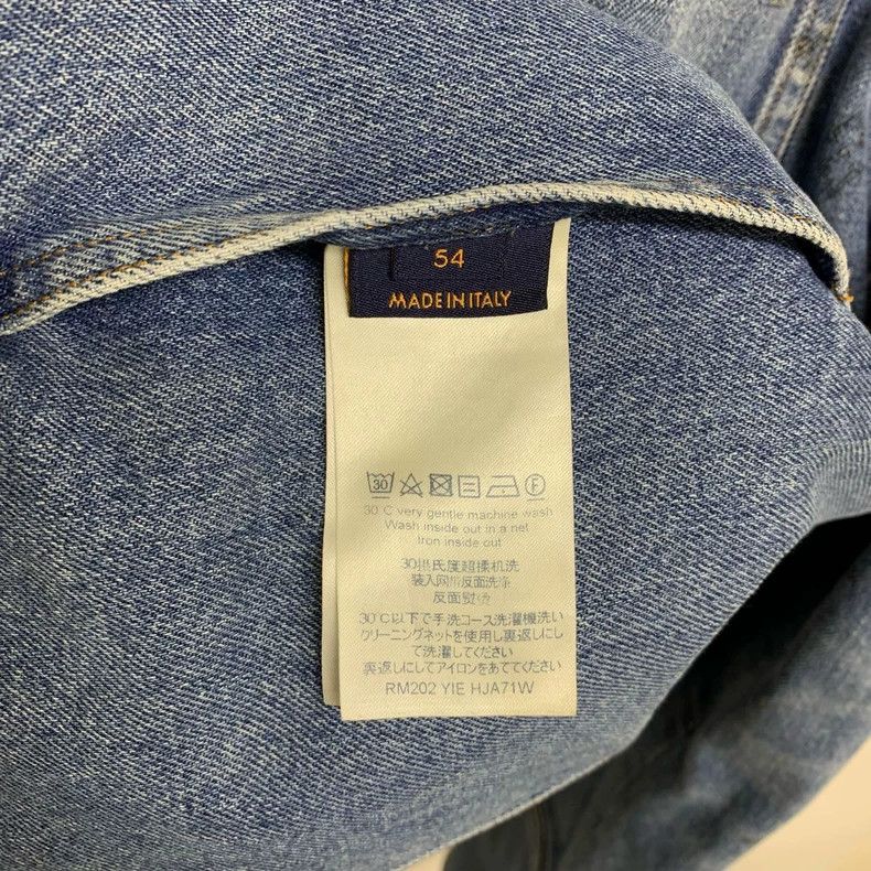 Louis Vuitton Louis Vuitton Blue Gradient Old Flower Denim Jacket Size US L / EU 52-54 / 3 - 7 Thumbnail