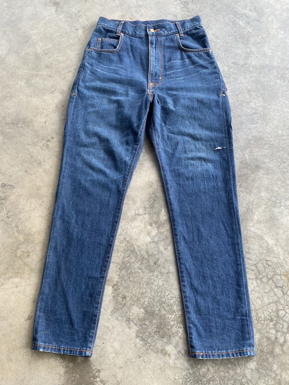 Issey Miyake × Lee × mercibeaucoup Lee x Issey Miyake Mercibeaucop High Rise Blue Jeans @122 Size US 30 / EU 46 - 8 Thumbnail