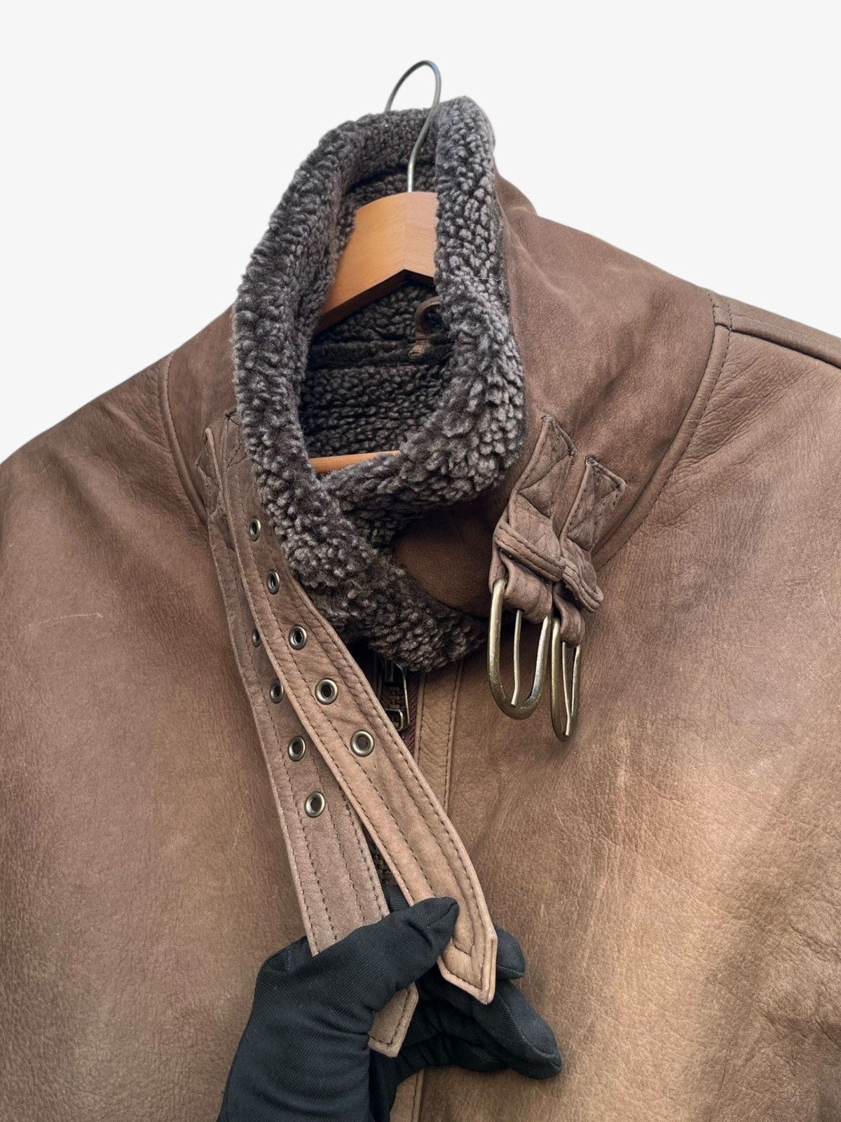 Genuine Leather Vintage Aitoz Corp B3 Cowhide Shearling Bomber Jacket Size US L / EU 52-54 / 3 - 12 Thumbnail