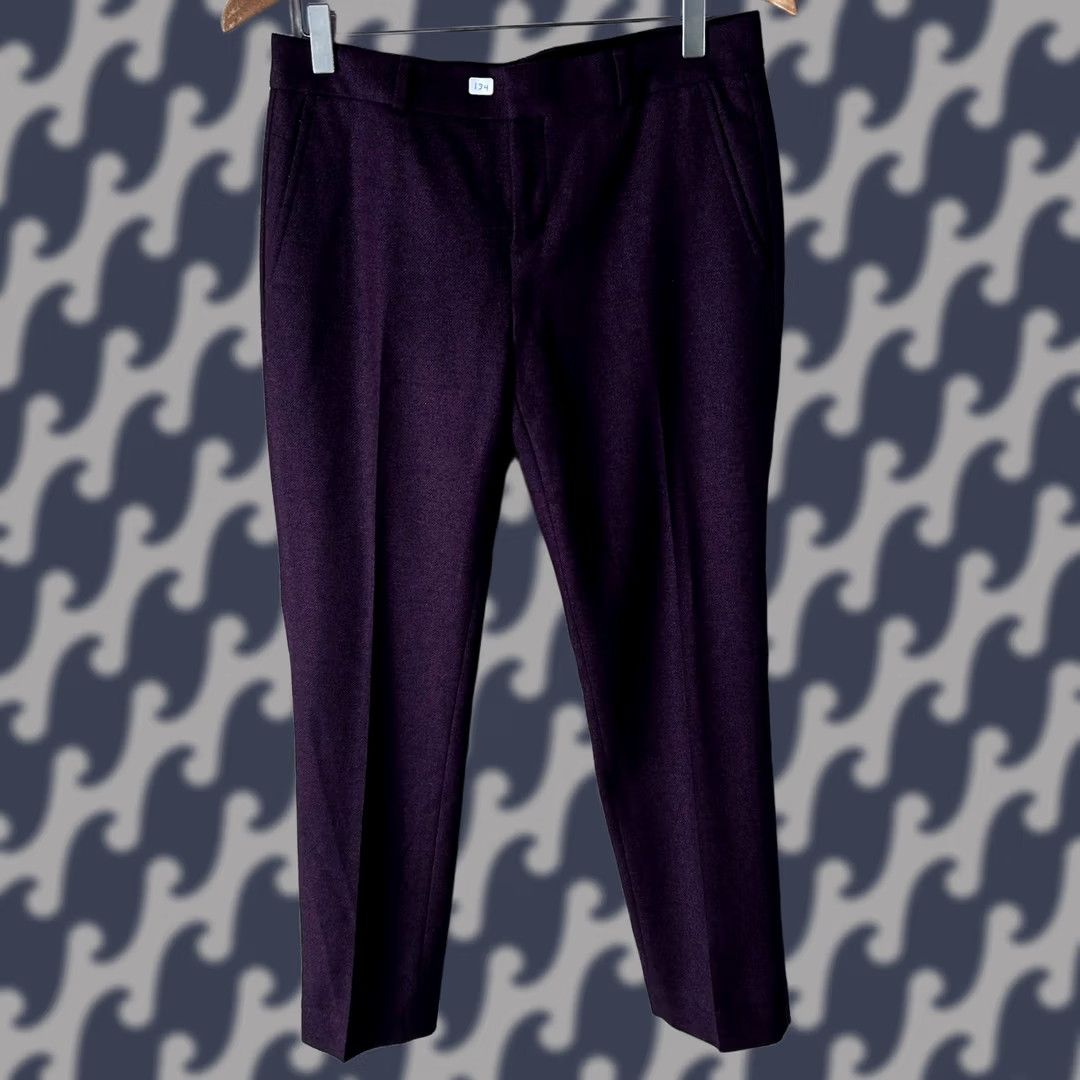 Banana Republic Banana Republic Ryan Nova Fides Italian Wool Blend Pants Purple 2P Short Size 26" / US 2 / IT 38 - 1 Thumbnail