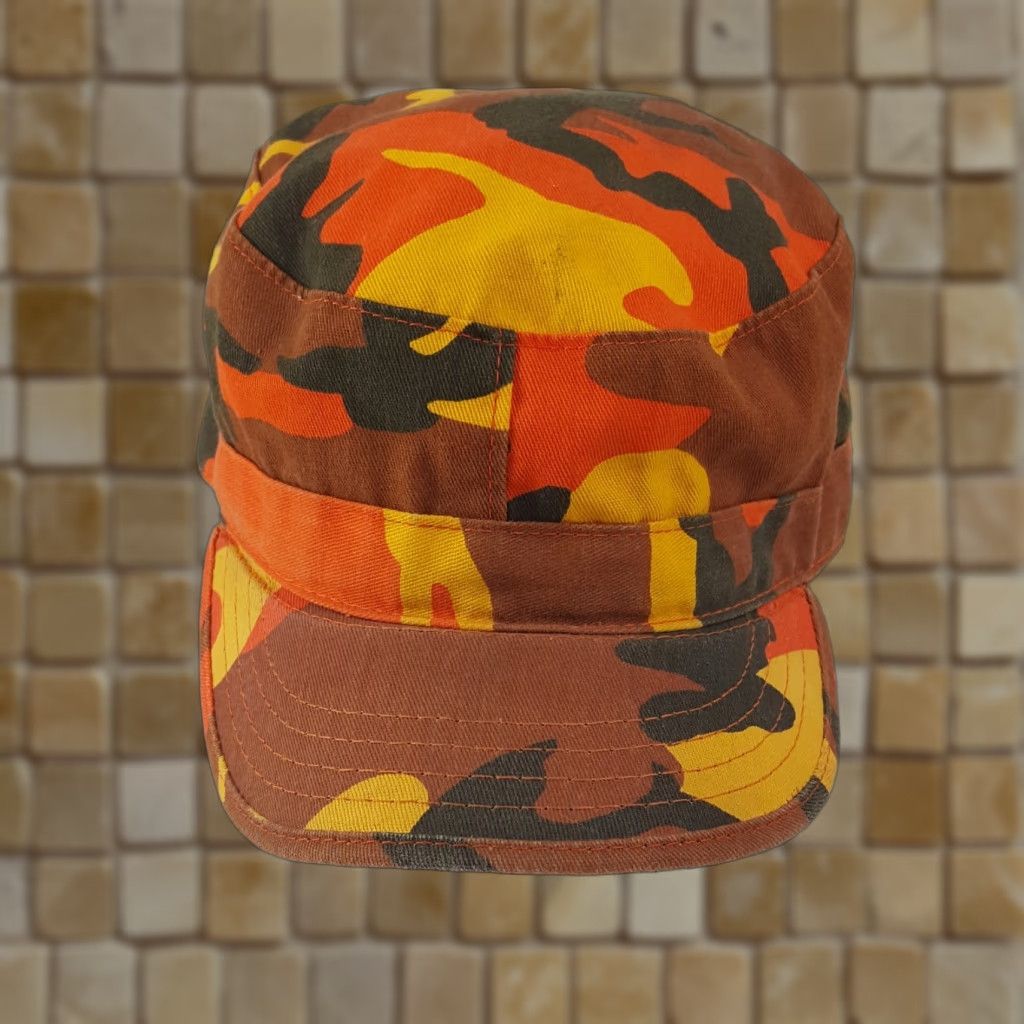 Vintage VINTAGE US ARMY Combat Cap Camouflage Orange 80s 7 1/2 Snapback Hat Men Large Army Military Uniform Baseball Outdoor Retro USA Men 80s 90s 00s Size ONE SIZE - 1 Thumbnail