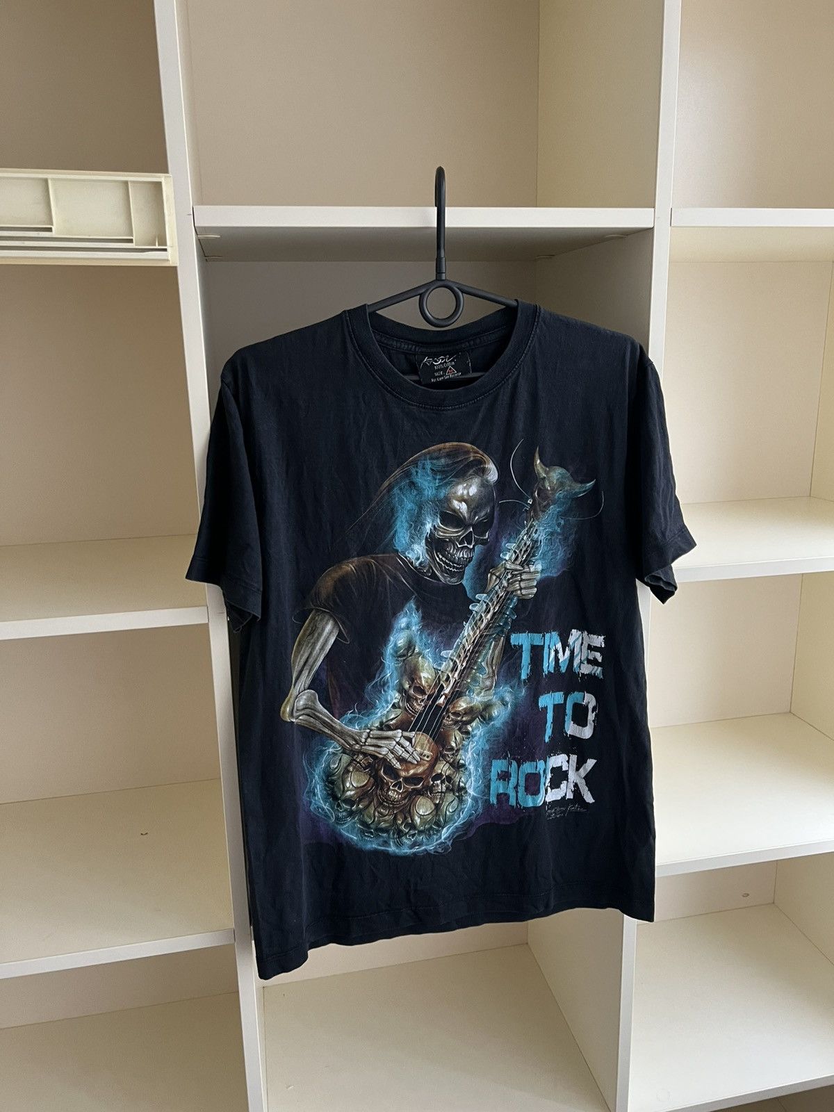Vintage VINTAGE TIME TO ROCK SKELETON TEE T-SHIRT Size US M / EU 48-50 / 2 - 4 Thumbnail