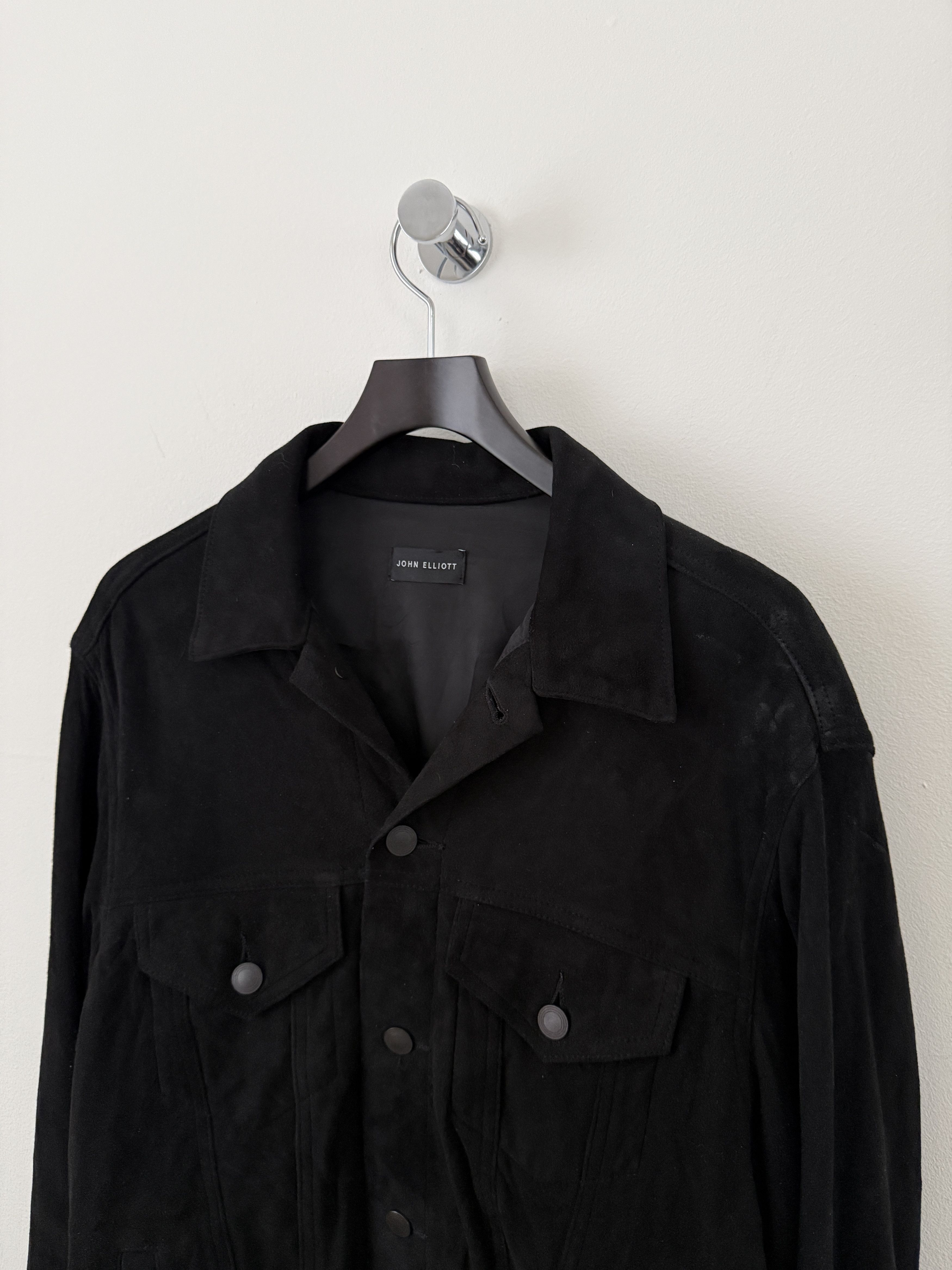 John Elliott Lamb Leather Trucker Jacket Size US L / EU 52-54 / 3 - 5 Thumbnail