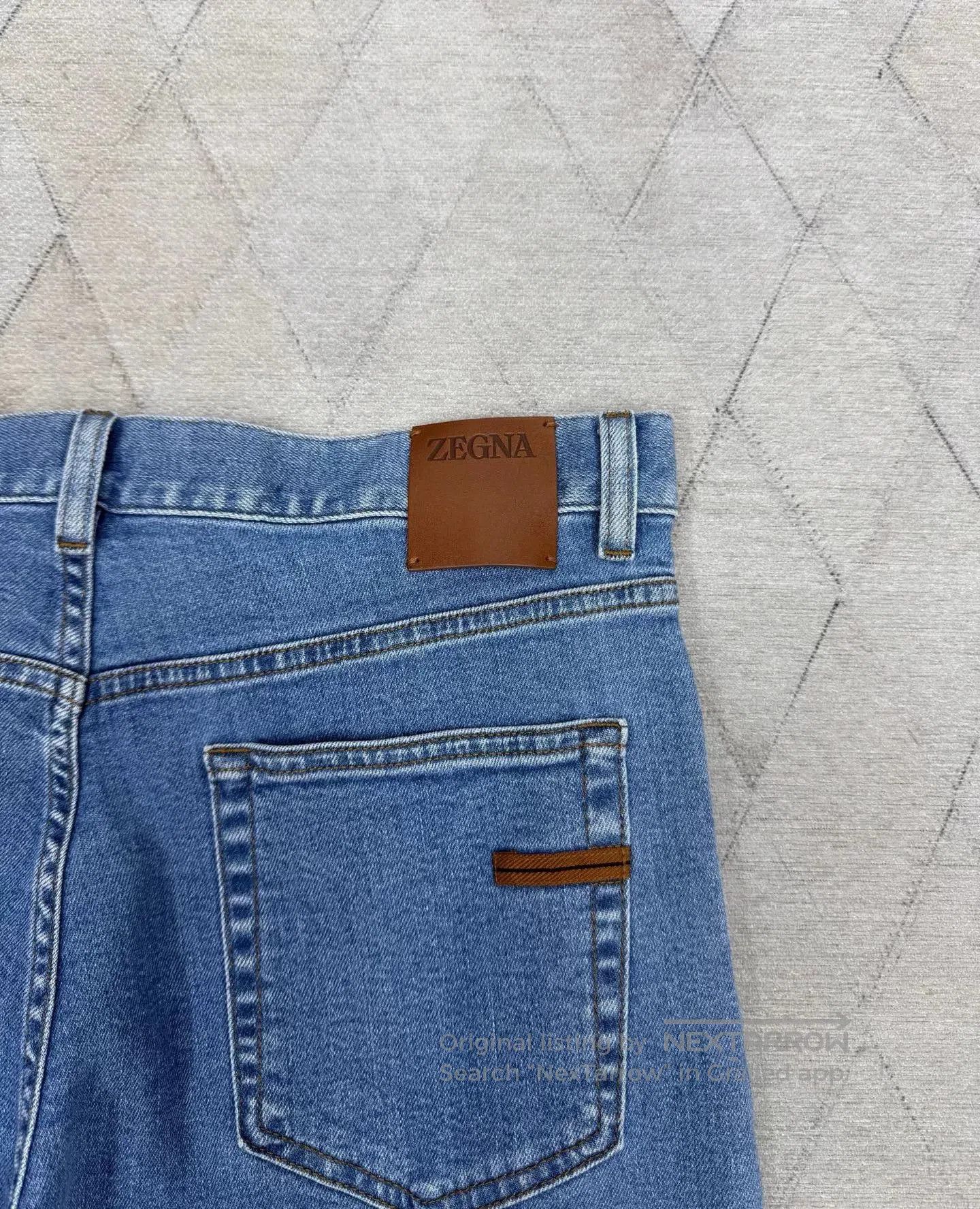 Ermenegildo Zegna Ermenegildo Zegna Light Blue Stretch Jeans. Size US 36 / EU 52 - 6 Thumbnail