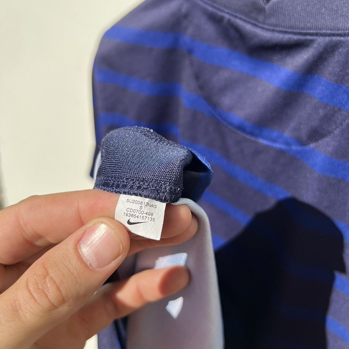 Nike FRANCE 2020 2021 HOME FOOTBALL SHIRT SOCCER JERSEY NIKE Size US S / EU 44-46 / 1 - 6 Thumbnail