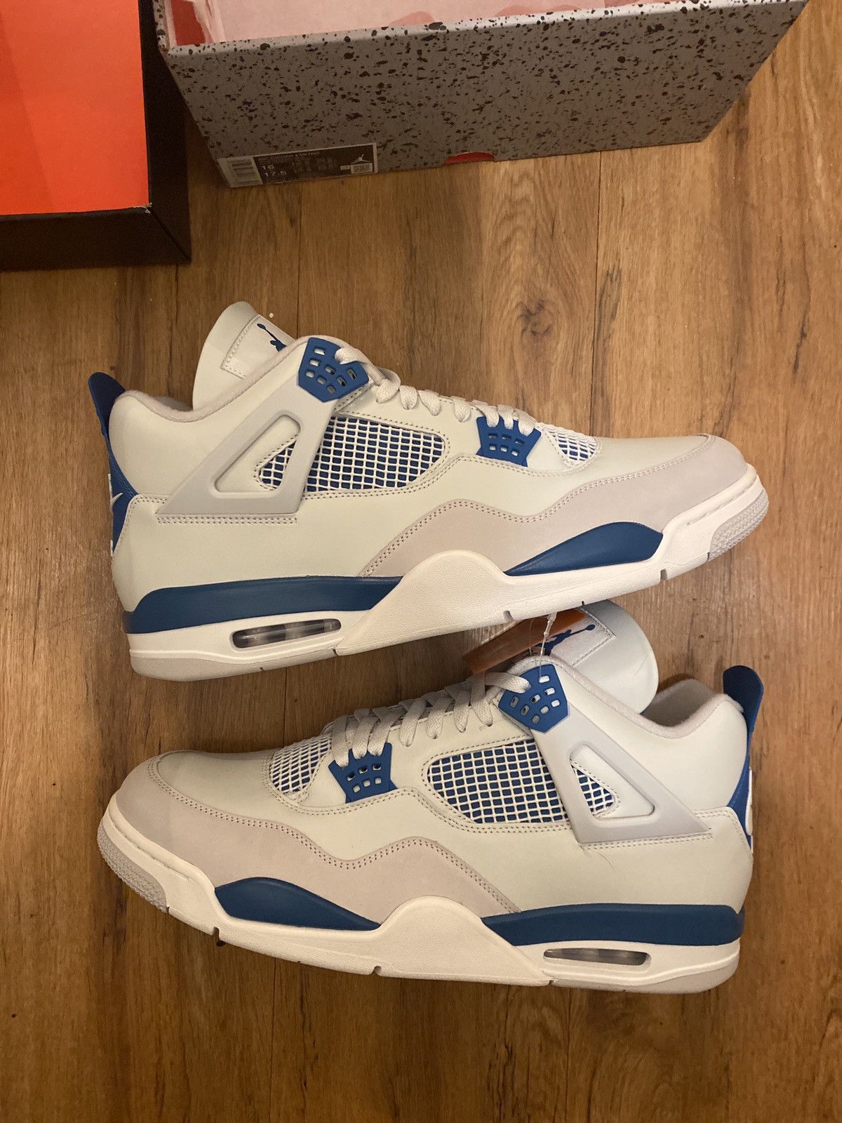 Jordan Brand × Nike Jordan 4 Military Blue Sz. 16US Brand New w/Box Size US 15 / EU 48 - 1 Thumbnail