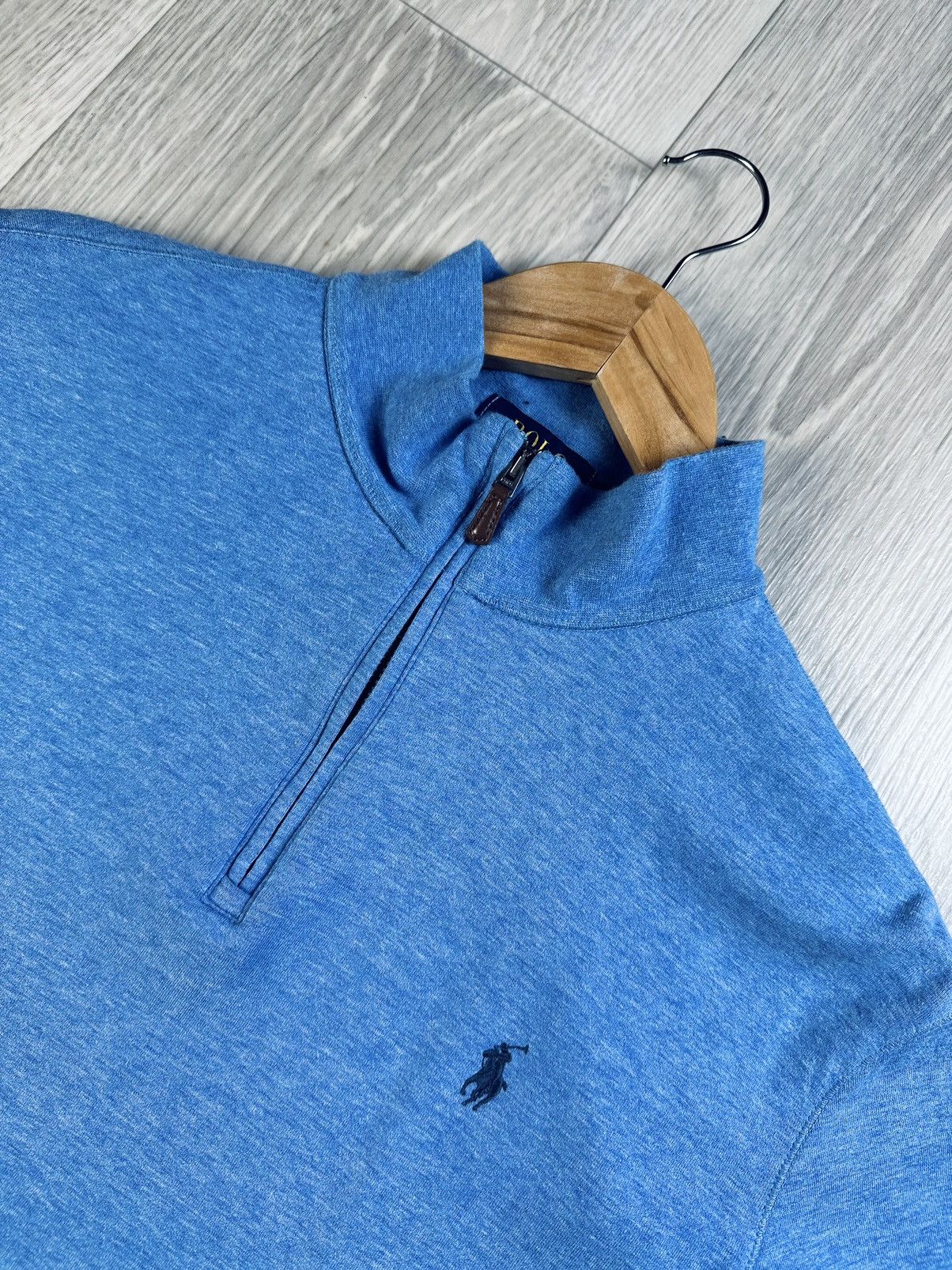 Polo Ralph Lauren × Vintage Polo Ralph Lauren East Rib 1/4 Zip Sweatshirt vintage Size US L / EU 52-54 / 3 - 3 Thumbnail