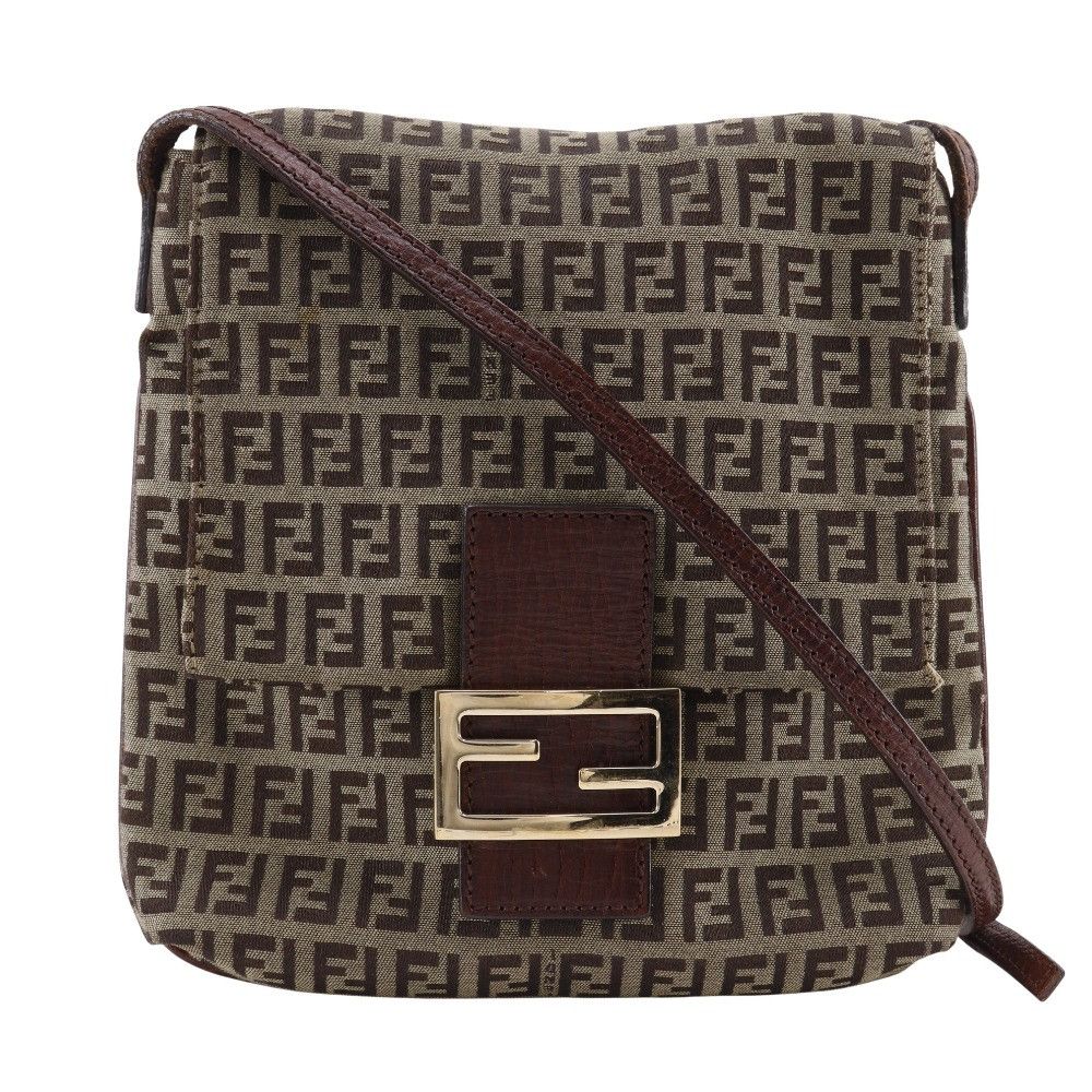 Fendi Fendi Fendi Zucchino Nylon Canvas Shoulder Bag Canvas Crossbody Bag DUTY FREE for USA Size ONE SIZE - 1 Thumbnail