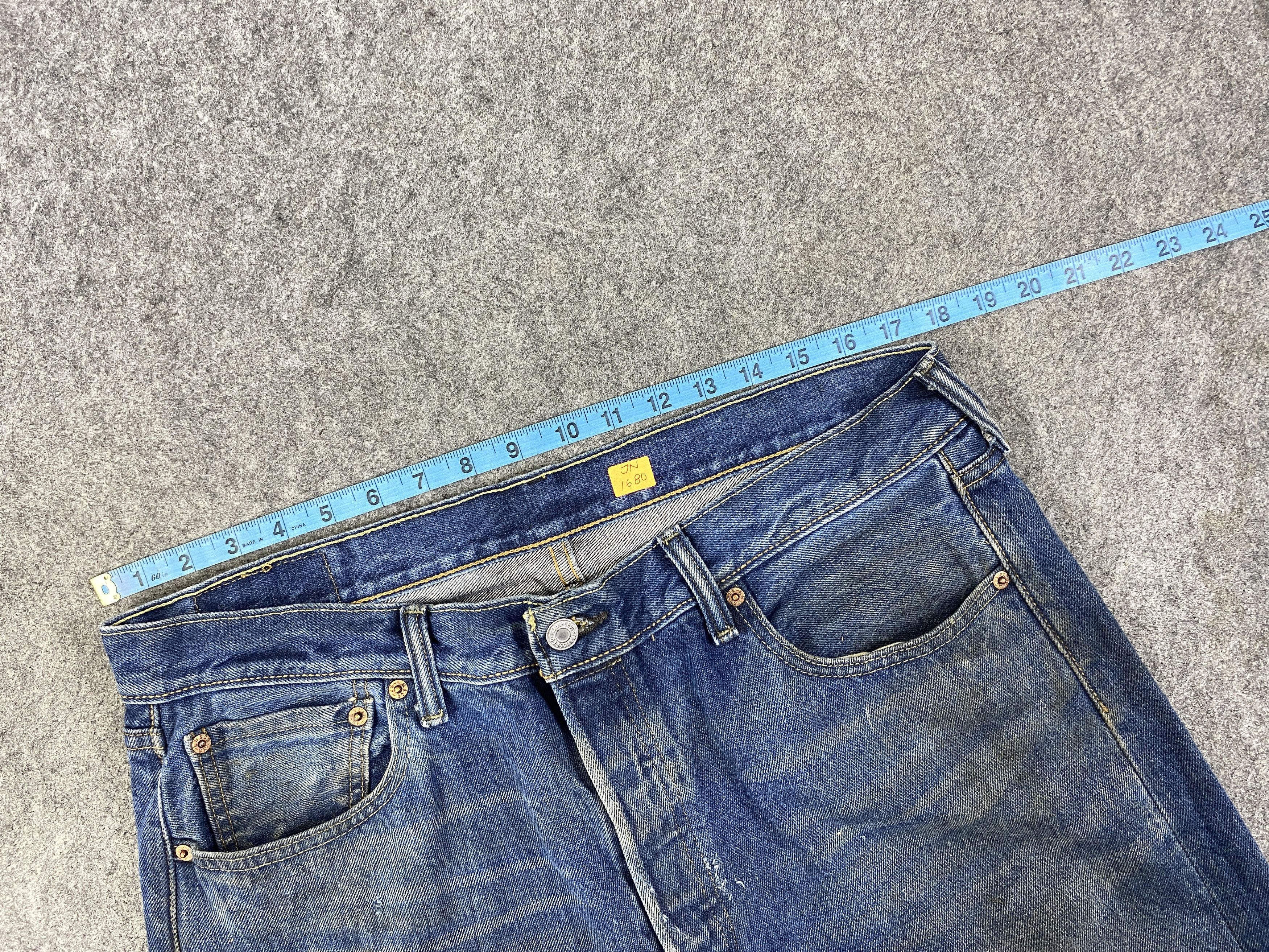 Levi's Dark Dirty Blue Vintage Levi's 501 35x31.5 Denim -JN1680 Size US 35 - 5 Thumbnail