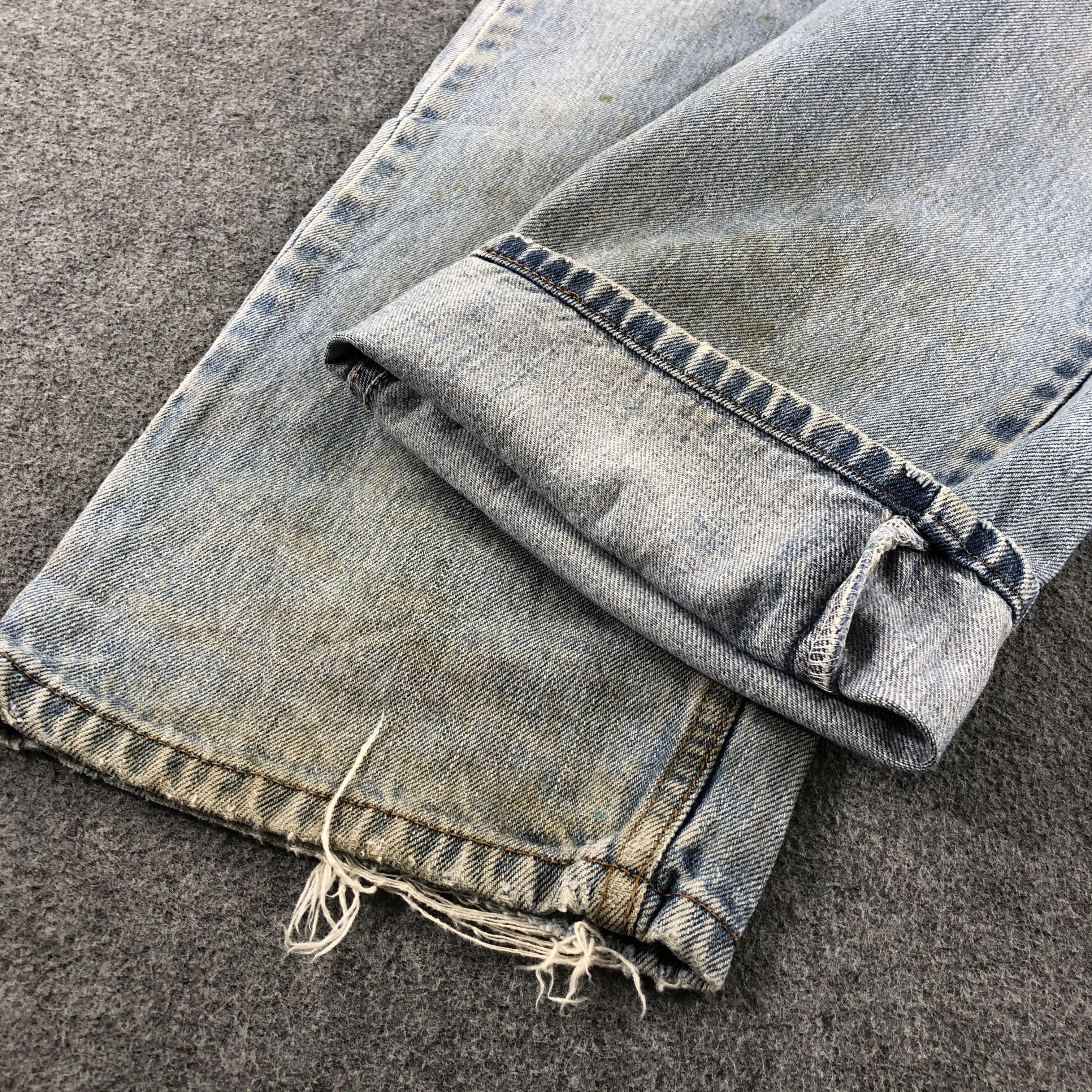 Levi's Vintage Blue Wash Levis 505 Jeans-J2443 Size US 35 - 7 Thumbnail