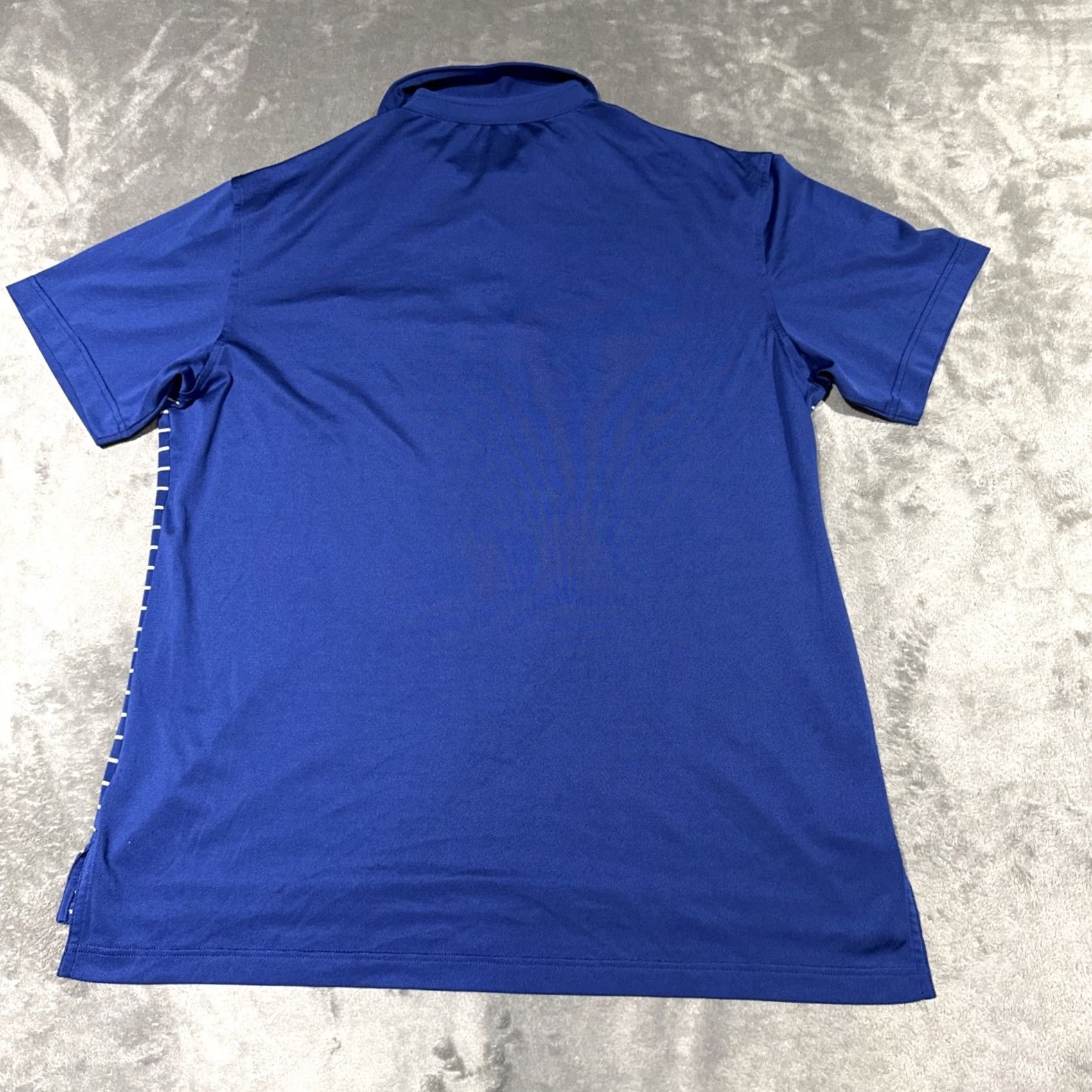 Peter Millar Peter Millar Polo Shirt Short Sleeve striped Summer Comfort Barstool Golf Medium Blue Lightweight Moisture Wicking Regular Men's Polo Size US M / EU 48-50 / 2 - 6 Thumbnail