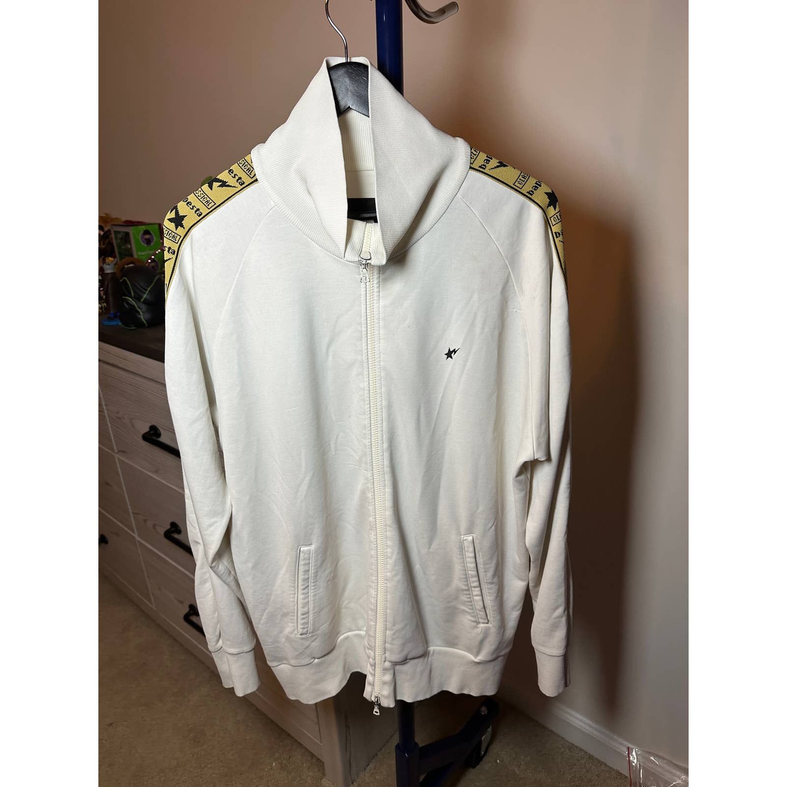 image of Bape Sta Tape Track Top in White, Men's (Size XL)