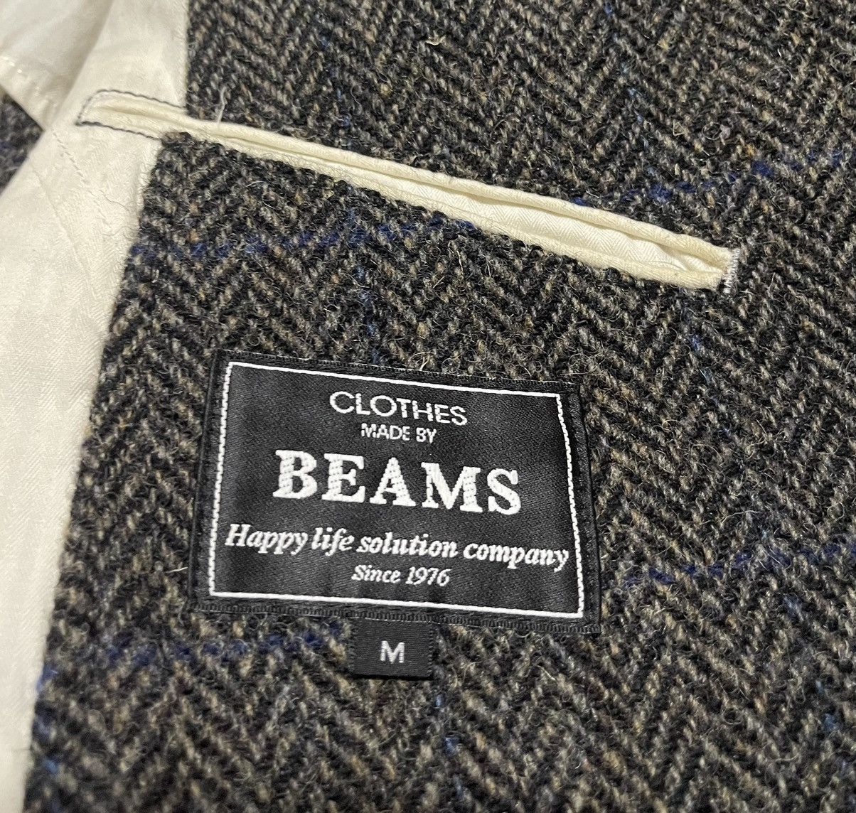 Beams Plus × Harris Tweed Exclusive Vintage BEAMS x HARRIS TWEED CHARCOAL HERRINGBONE Size US M / EU 48-50 / 2 - 6 Thumbnail