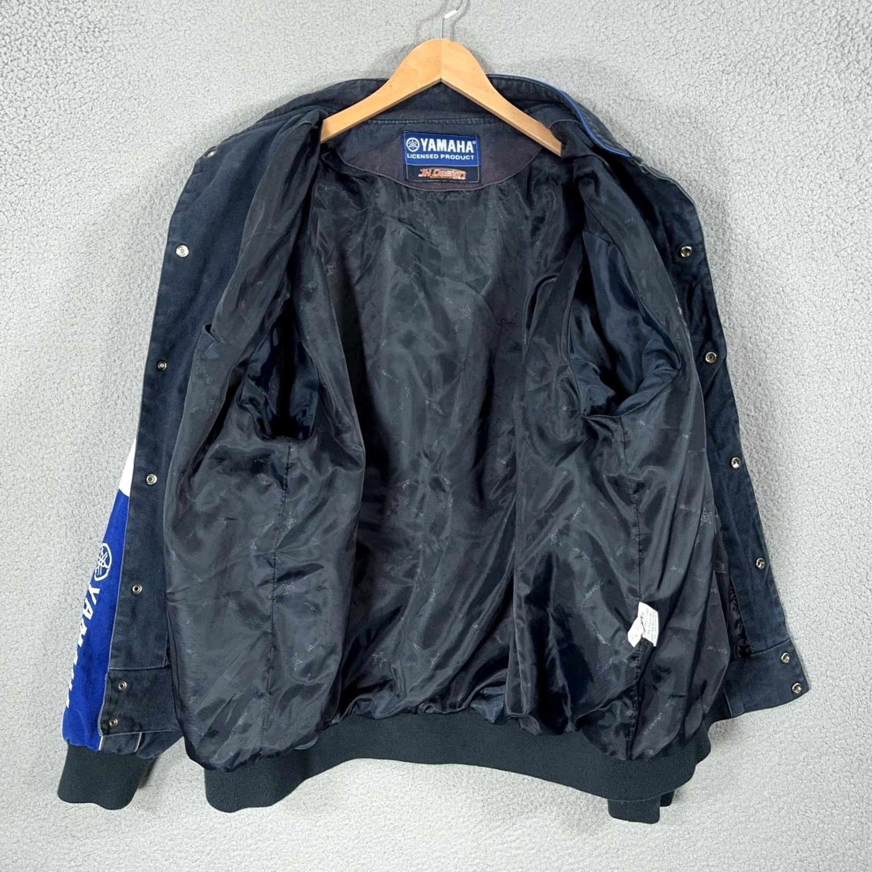 Yamaha VINTAGE Yamaha Racing Jacket Mens XL JH Design Blue Cotton Twill Y2K Moto Biker Size US XL / EU 56 / 4 - 6 Thumbnail