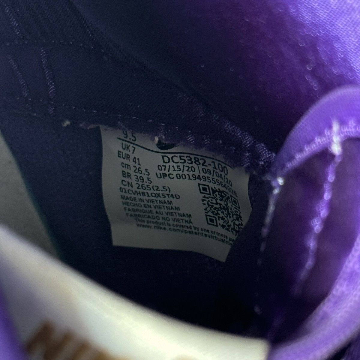 Nike Nike Dunk High Varsity Purple Size US 9.5 / IT 39.5 - 9 Thumbnail