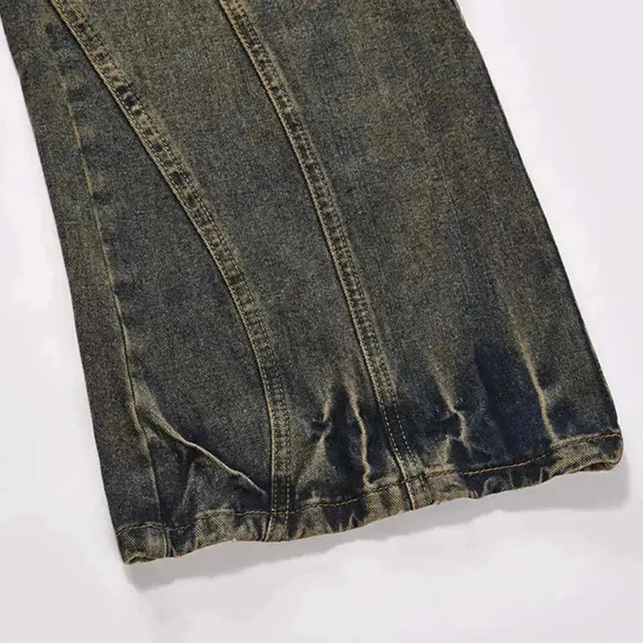 Japanese Brand Patchwork Loose Baggy Jeans Size US 32 / EU 48 - 5 Thumbnail