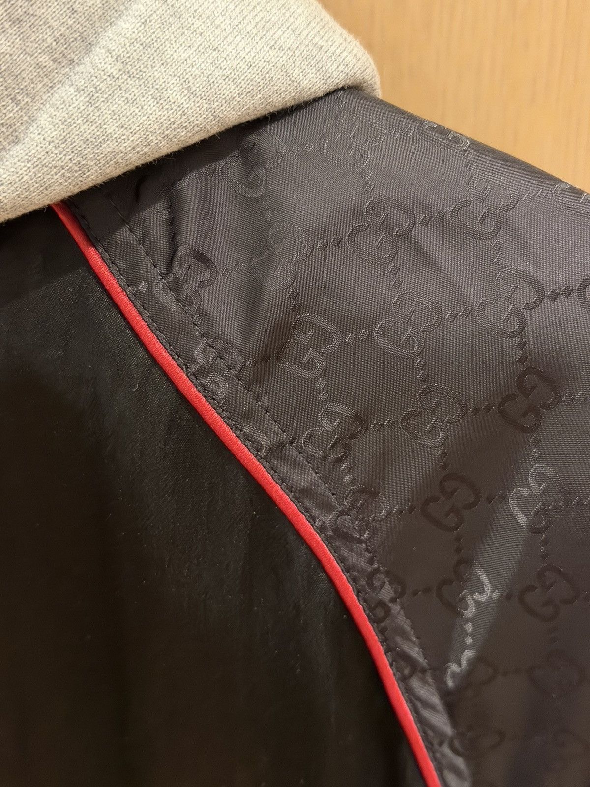 Gucci Gucci GG Nylon Bomber Jacket With Lyre Size US XXL / EU 58 / 5 - 5 Thumbnail