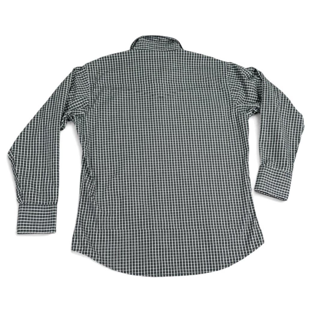 Wrangler VINTAGE Wrangler Western Shirt Adult LARGE Black White Plaid Windowpane Pearl Snap Shirt Men Regular Long Sleeve Cowboy Western Size US L / EU 52-54 / 3 - 3 Thumbnail