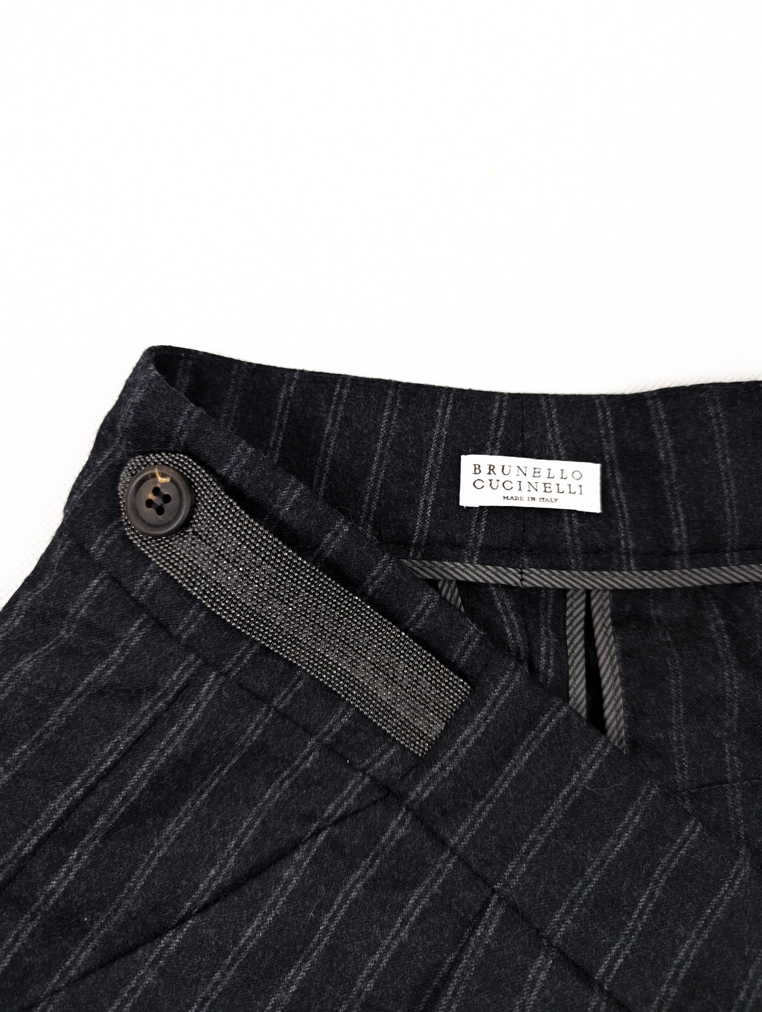 Brunello Cucinelli brunello cucinelli wool trousers pants Size 26" / US 2 / IT 38 - 3 Thumbnail