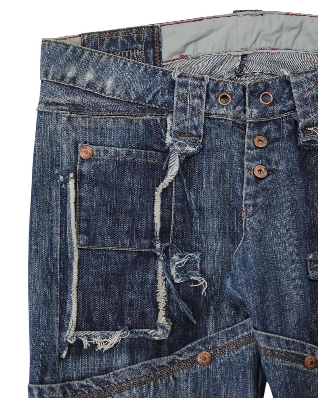 CLOSED × Marithe + Francois Girbaud SS2004 MARITHE FRANCOIS GIRBAUD CARGO JEANS Size US 27 - 5 Thumbnail