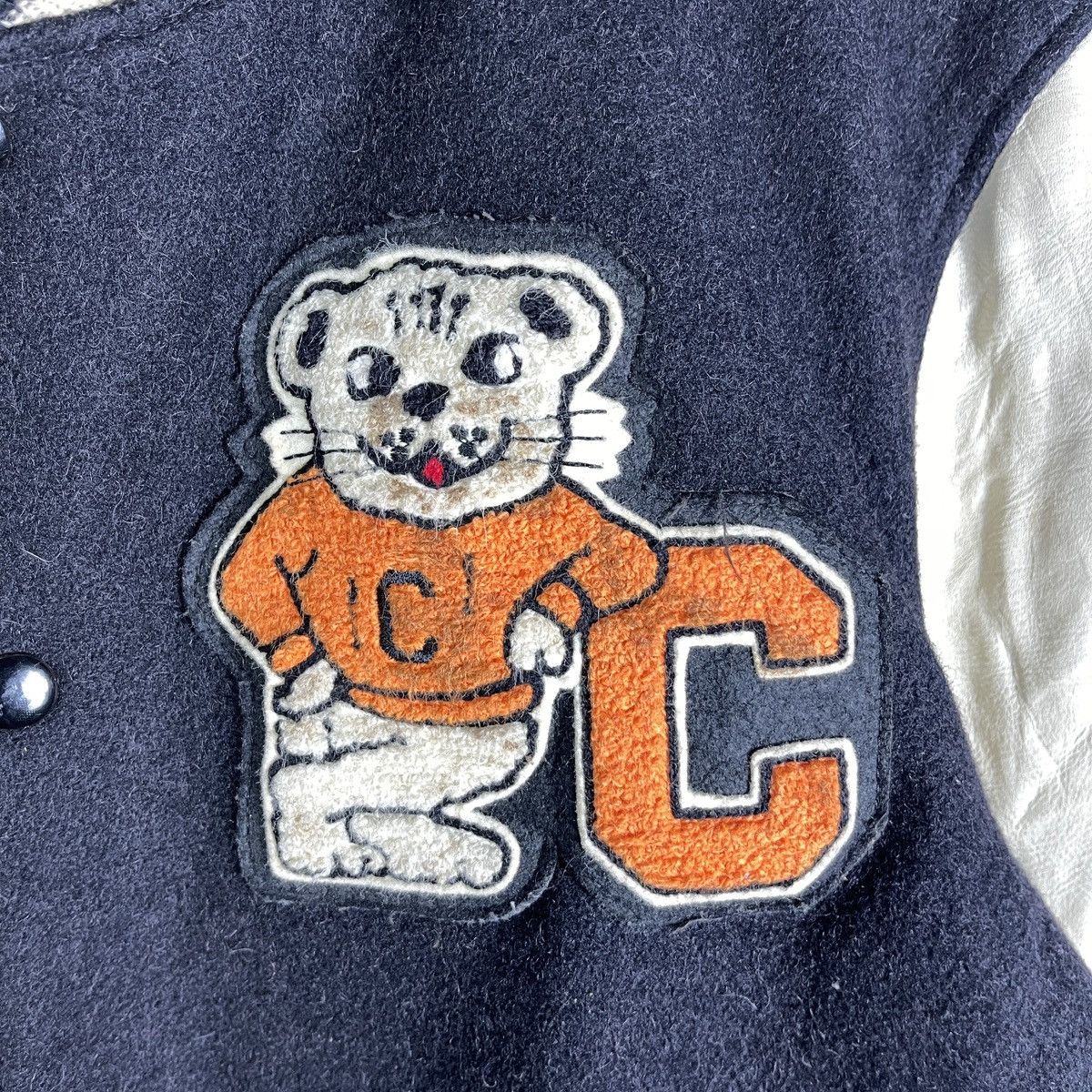 Golden Bear Vintage Golden Bear Leather Sleeve Wool Varsity Jacket Size US M / EU 48-50 / 2 - 5 Thumbnail