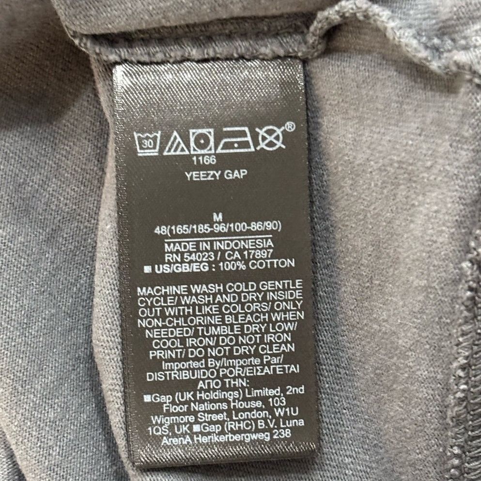Other Yeezy Gap Logo 3/4 Sleeve Tee Dark Grey Medium Size US M / EU 48-50 / 2 - 8 Thumbnail