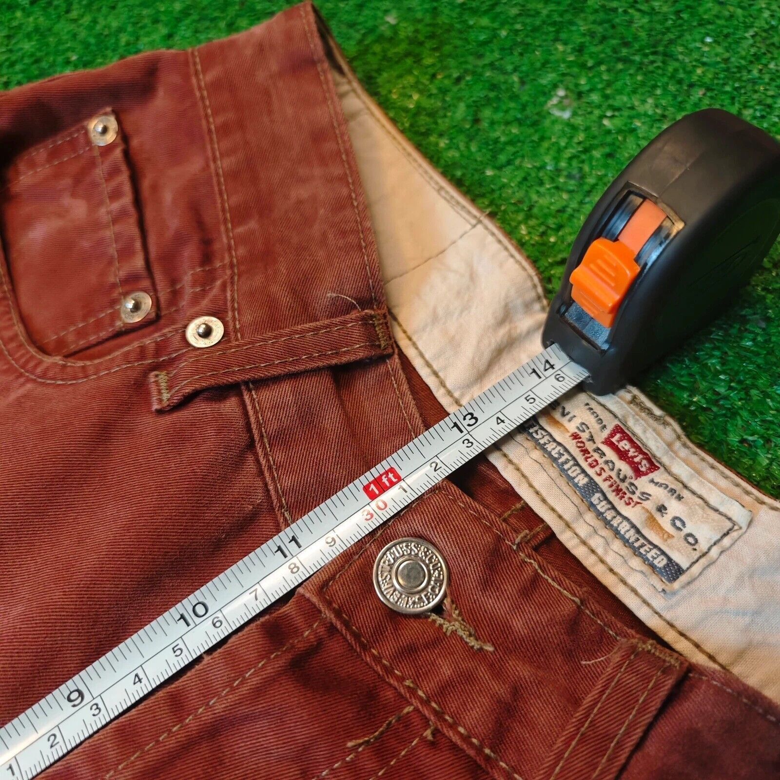 Levi's × Levi's Vintage Clothing × Vintage Vintage Levi's 510 Jeans Mens 31x32 straight red 90s rare Size US 31 - 11 Thumbnail