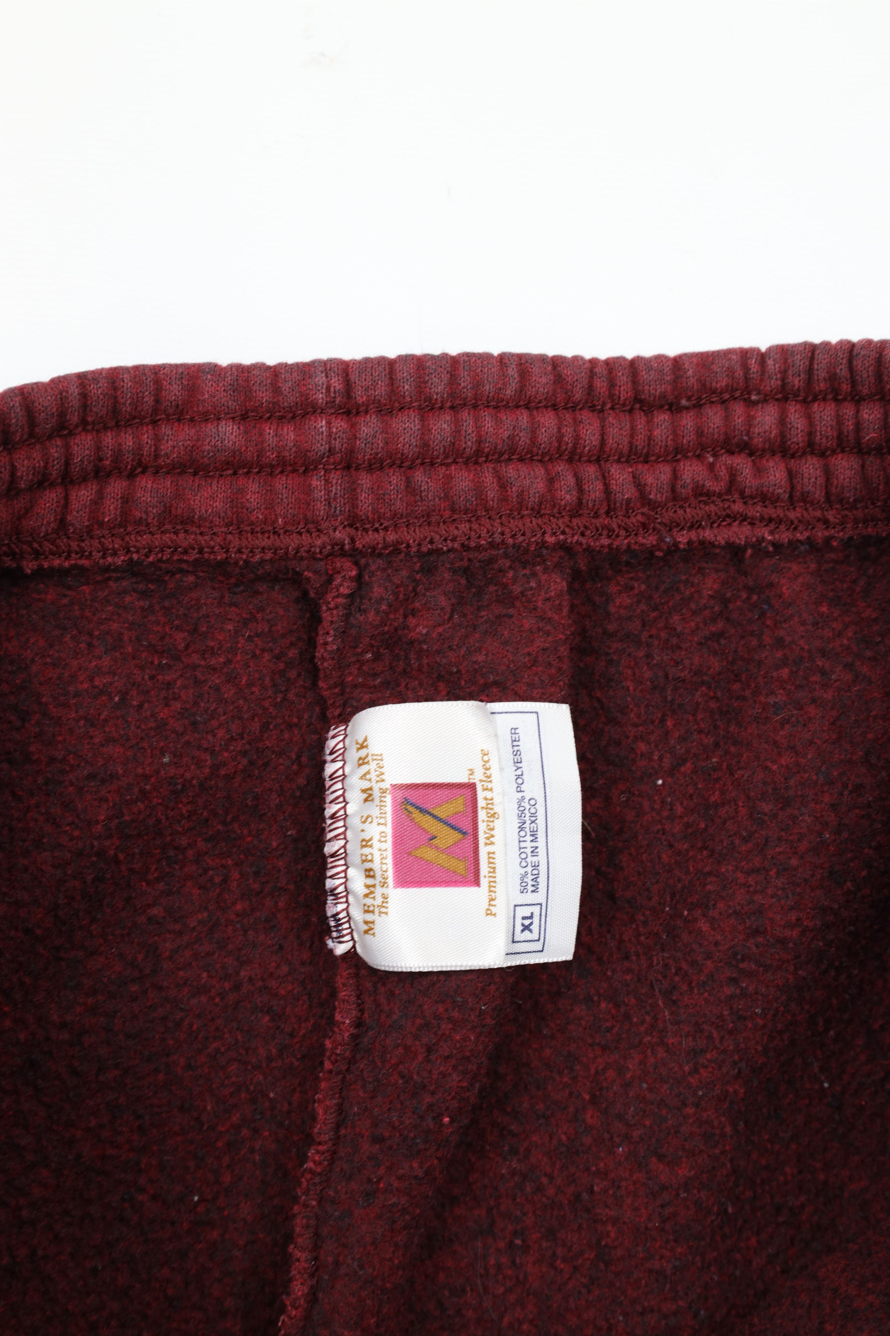 Vintage Vintage 90s Streetwear Heavyweight Sweatpants Joggers Red Size US 38 / EU 54 - 8 Thumbnail