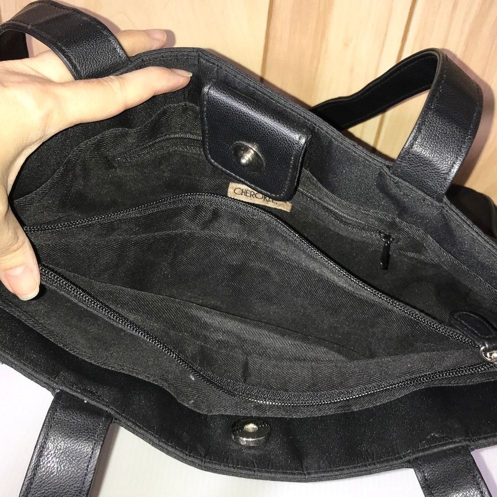 Cherokee Cherokee Vintage Black Large Shoulder Bag Size ONE SIZE - 4 Thumbnail